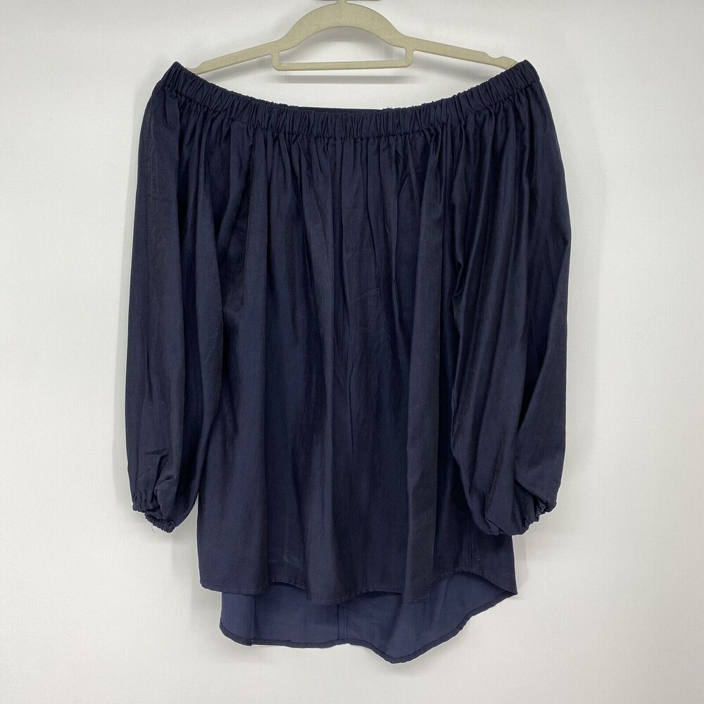 Runaway the Label Lulu Top Off the Shoulder Women US Size 8 Navy Blue
